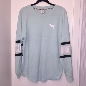 VS Pink varsity crew neck